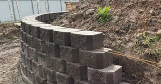 Установка подпорной стенки в Куйбышеве в октябре